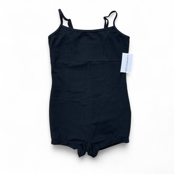 Weissman Other - Weissman Dancewear Children's Size L Camisole Biketard Unitard Black CL7837‎ NWT